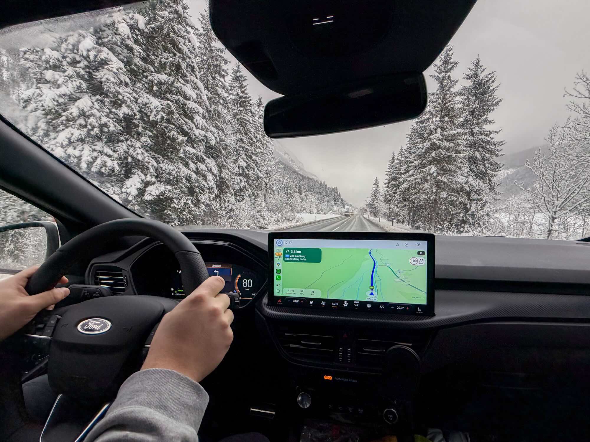 Rijden Naar Wintersport Dicht Bij Nederland